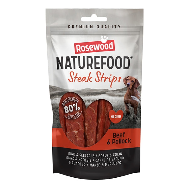 Rosewood Naturefood Steak Strips Beef 100g