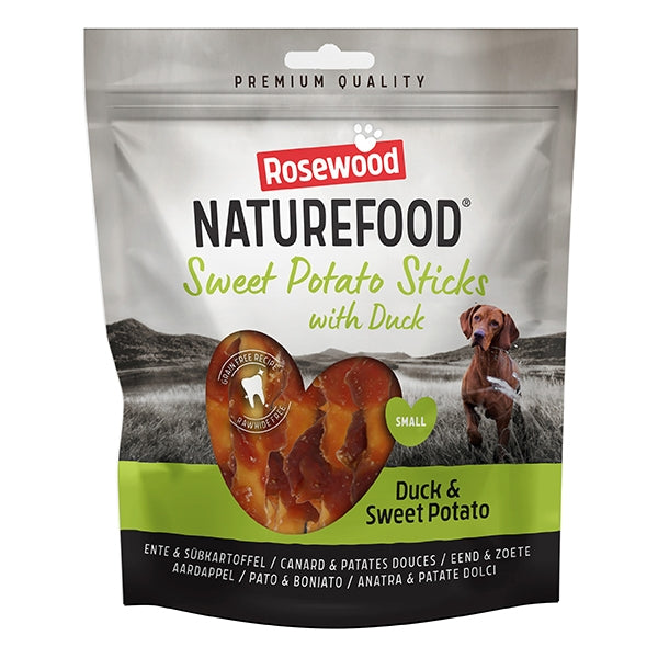 Rosewood Naturefood Duck Wrapped Sweet Potato Sticks Value Pack 320g