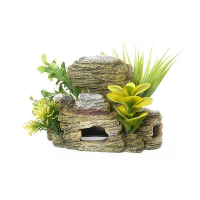 Rosewood Rocky Cave With Plants - Ormskirk Pets