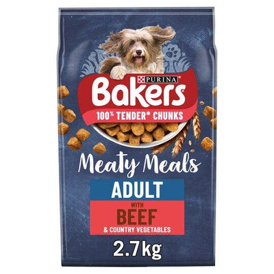 Bakers Meaty Meals Beef 2.7kg - Ormskirk Pets