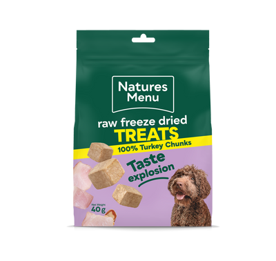 Natures Menu Freeze Dried Turkey Chunks 40g