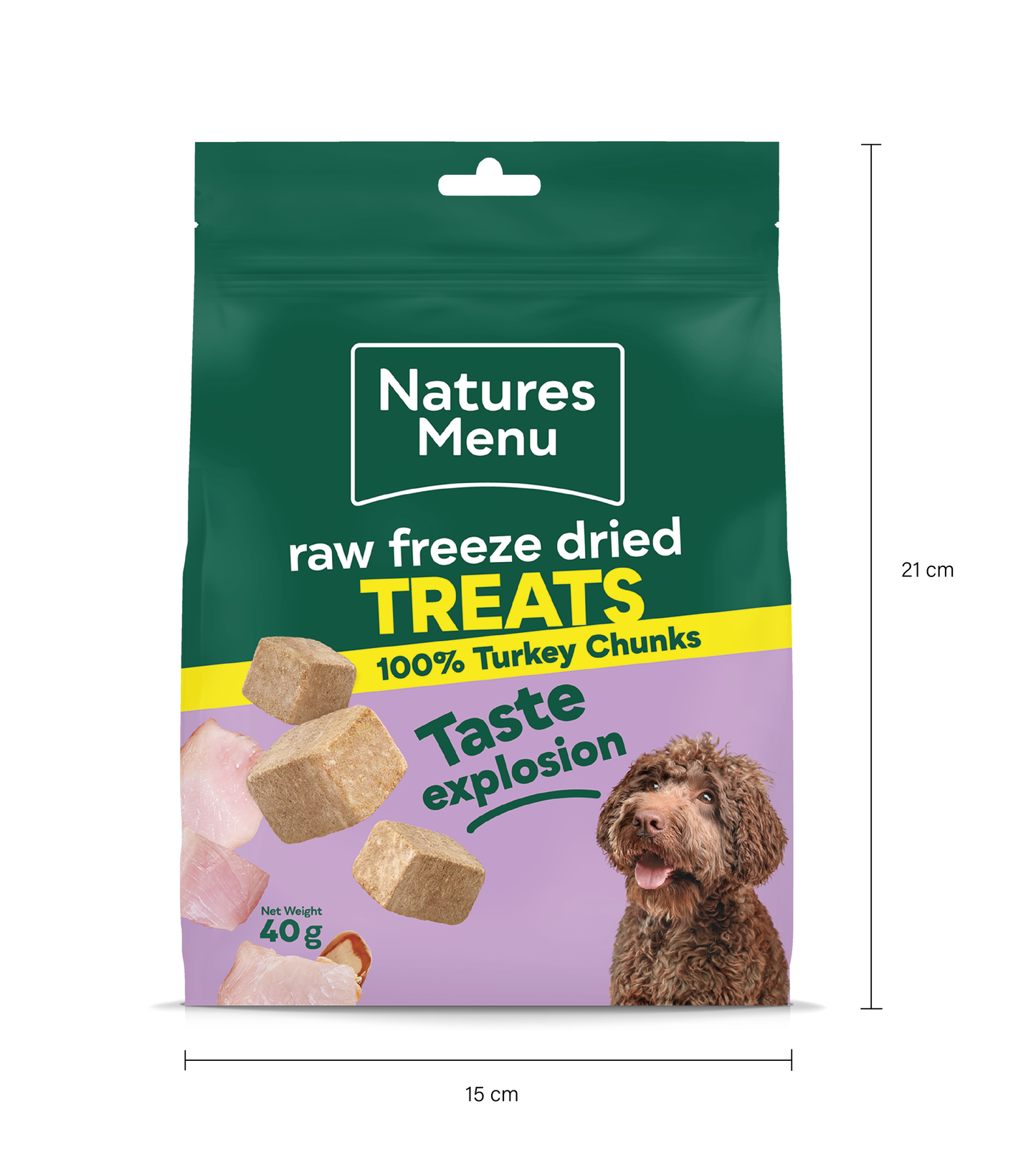 Natures Menu Freeze Dried Turkey Chunks 40g