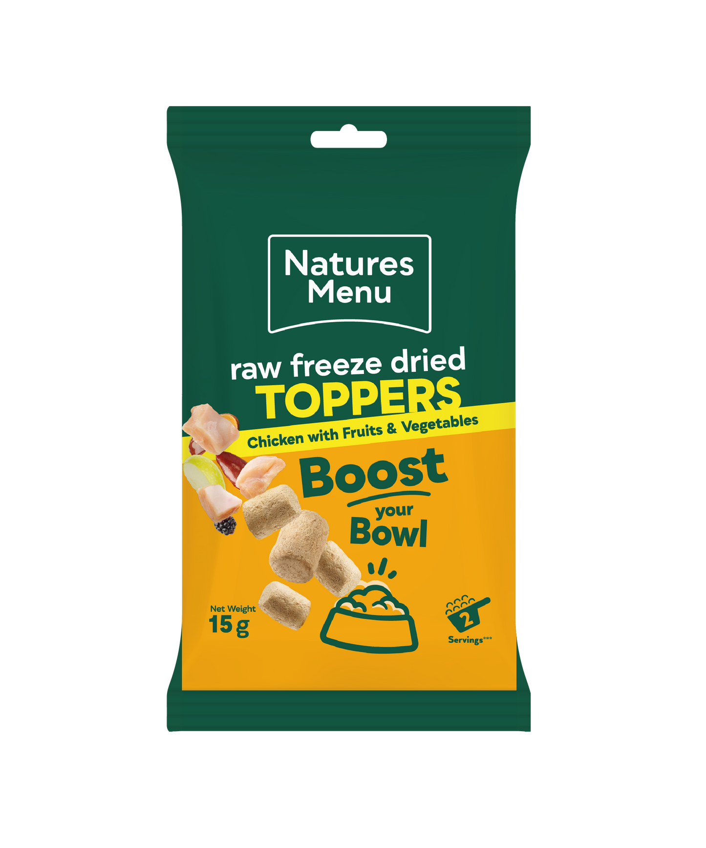 Natures Menu Freeze Dried Chicken Toppers 15g