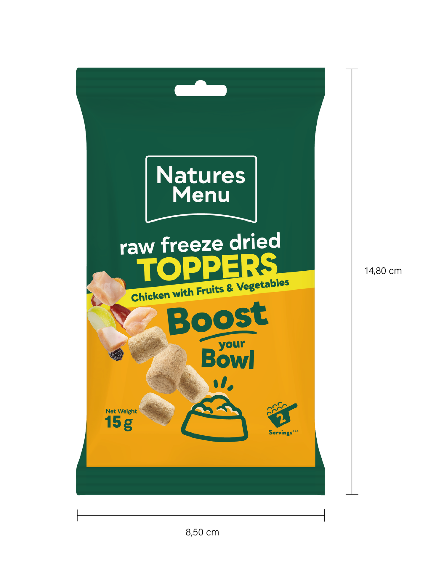 Natures Menu Freeze Dried Chicken Toppers 15g