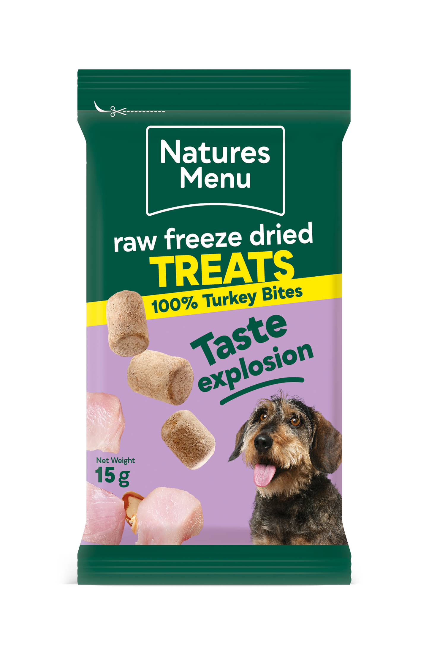 Natures Menu Freeze Dried Turkey Meat Bites 15g