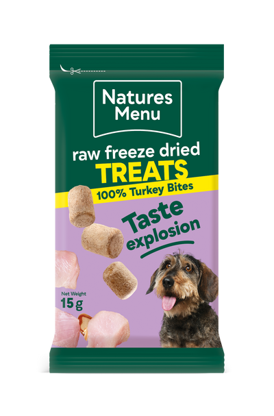 Natures Menu Freeze Dried Turkey Meat Bites 15g