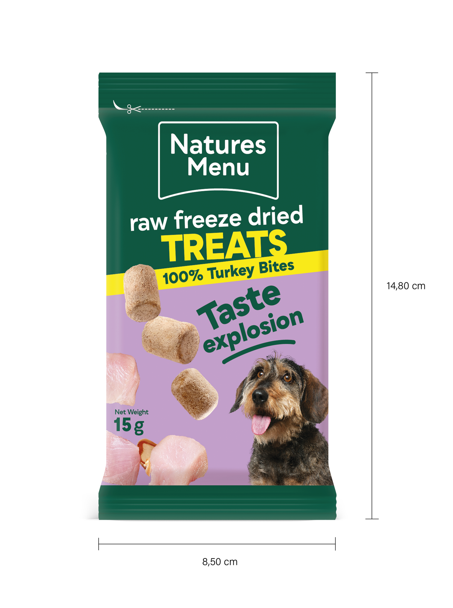 Natures Menu Freeze Dried Turkey Meat Bites 15g