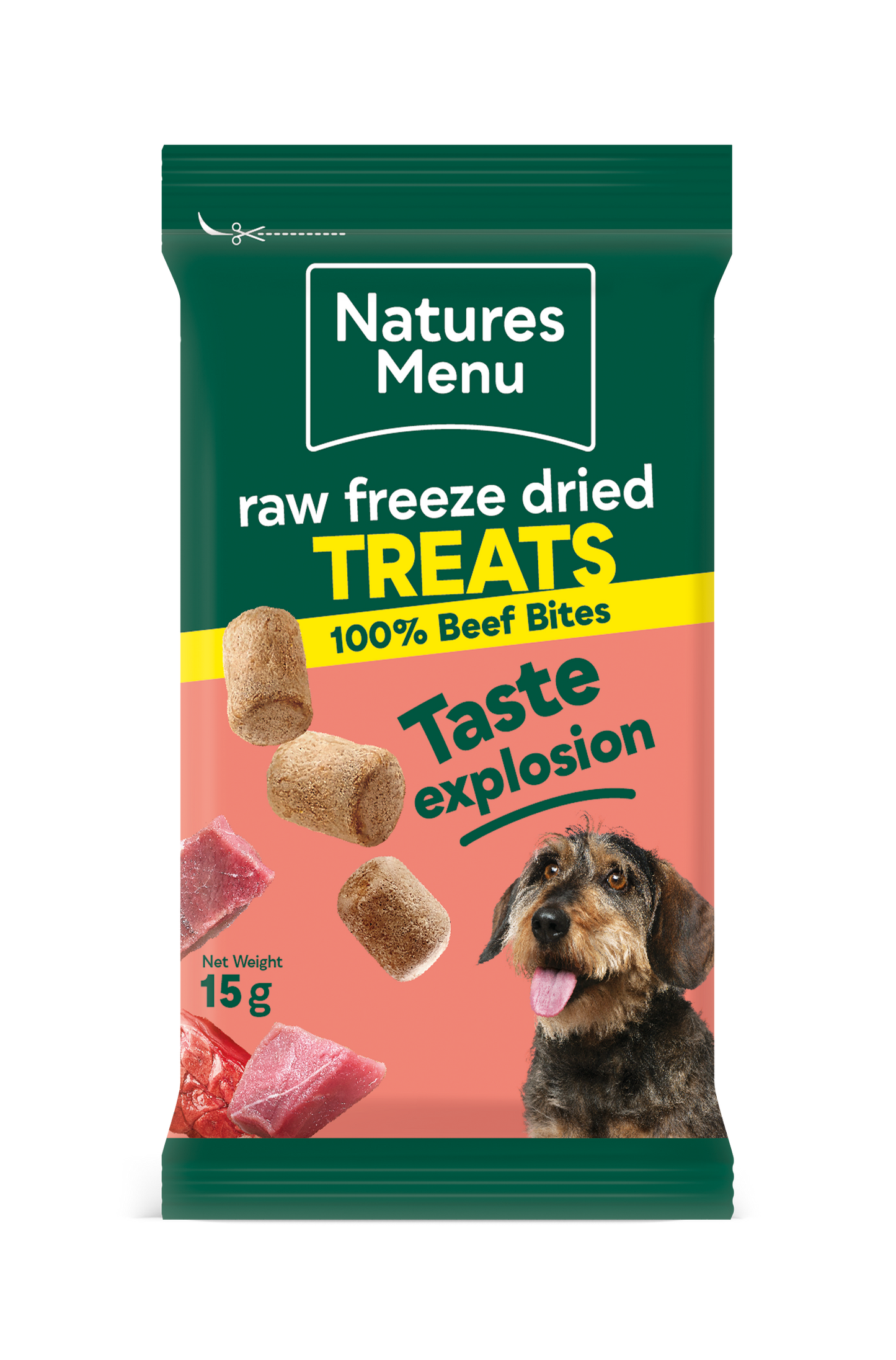 Natures Menu Freeze Dried Beef Meat Bites 15g