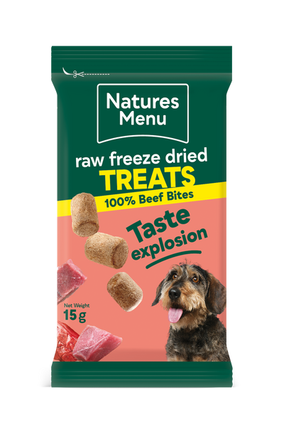 Natures Menu Freeze Dried Beef Meat Bites 15g