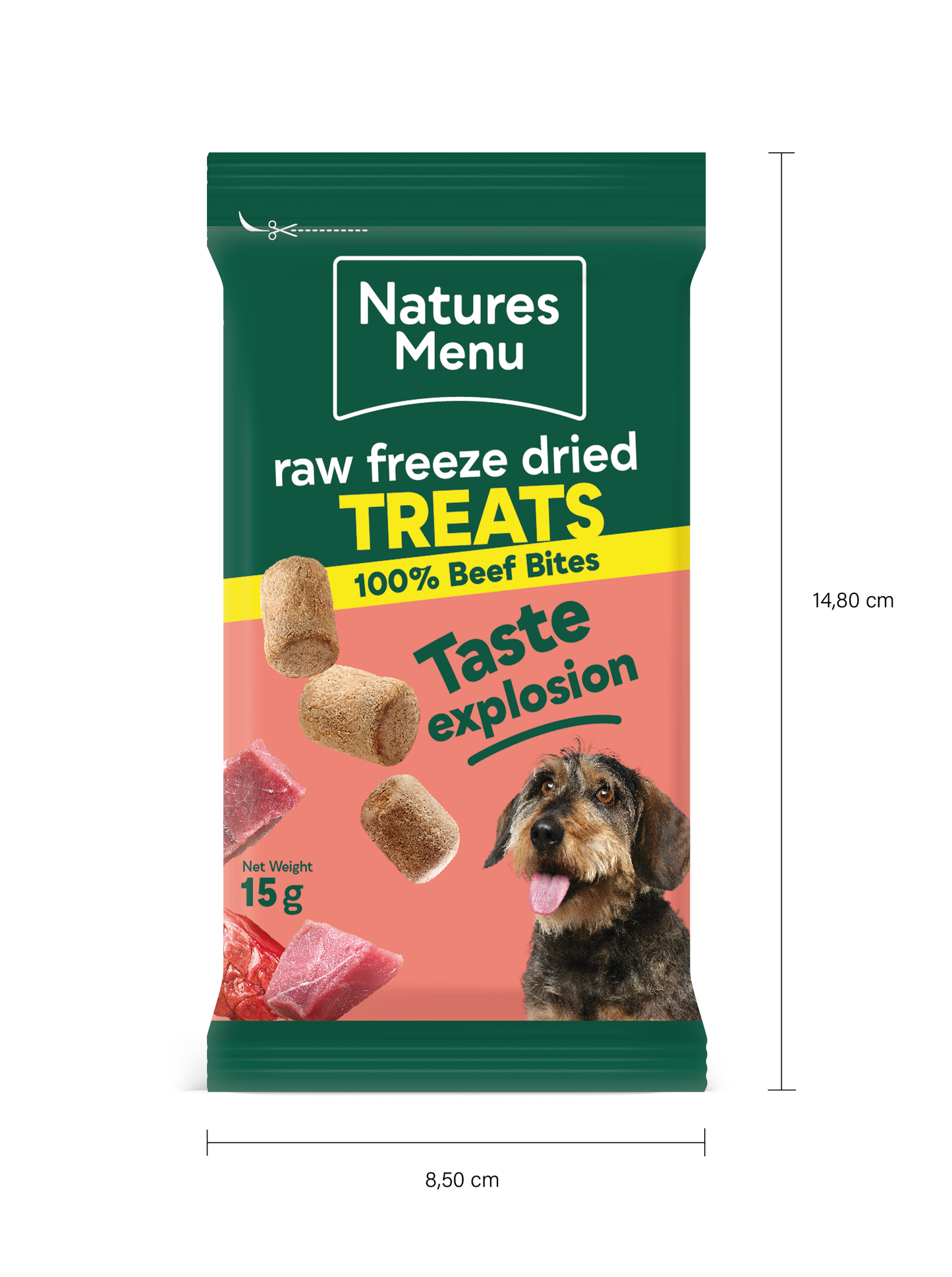 Natures Menu Freeze Dried Beef Meat Bites 15g