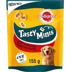 PEDIGREE Tasty Minis Dog Treats Chewy Slices with Beef & Poultry 155g - Ormskirk Pets