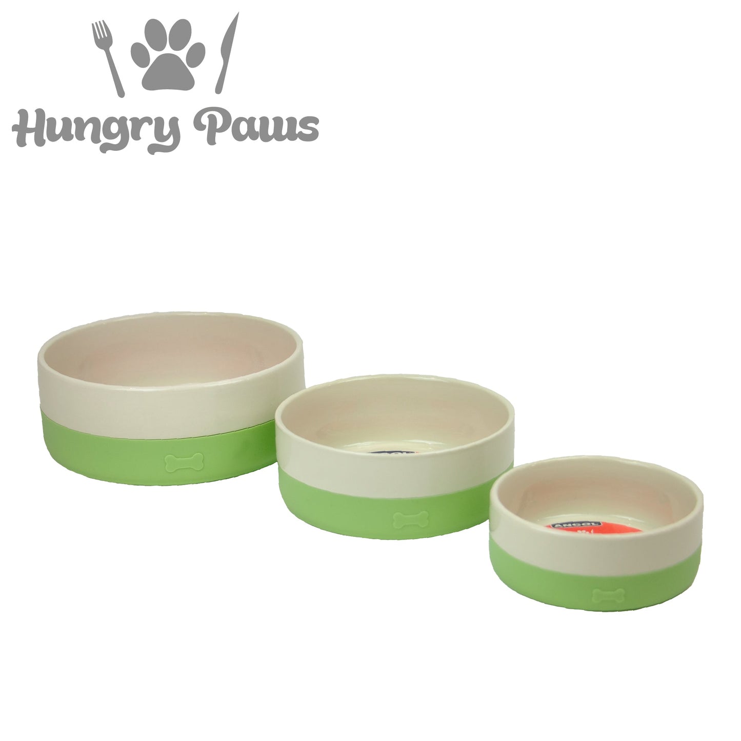 Ancol Ceramic Bowl With Non-Slip Silicone Base