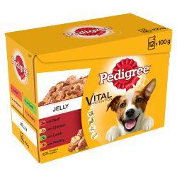 Pedigree Adult Wet Dog Food Pouches Mixed Selection in Jelly 12x100g - Ormskirk Pets