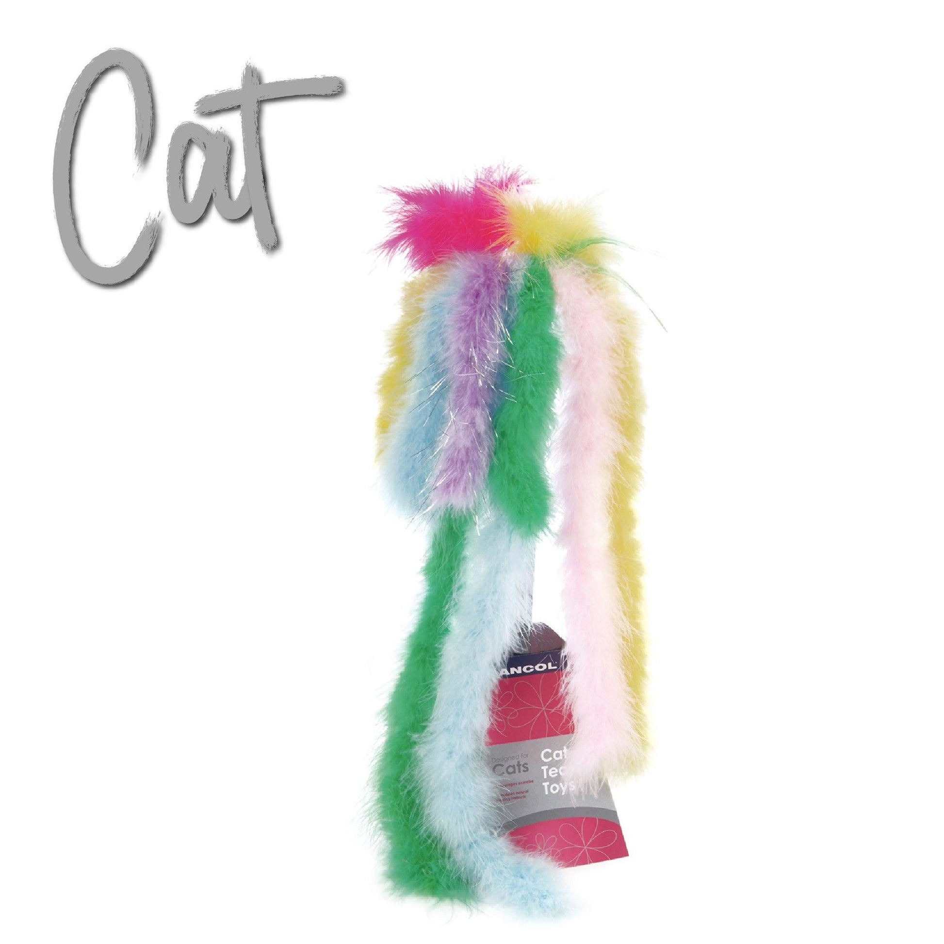 Ancol Fluffy Dangler Wand Cat Toy - Ormskirk Pets