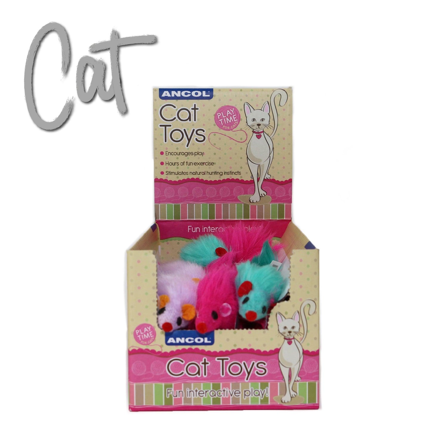 Ancol Furry Mice Cat Toy - Ormskirk Pets