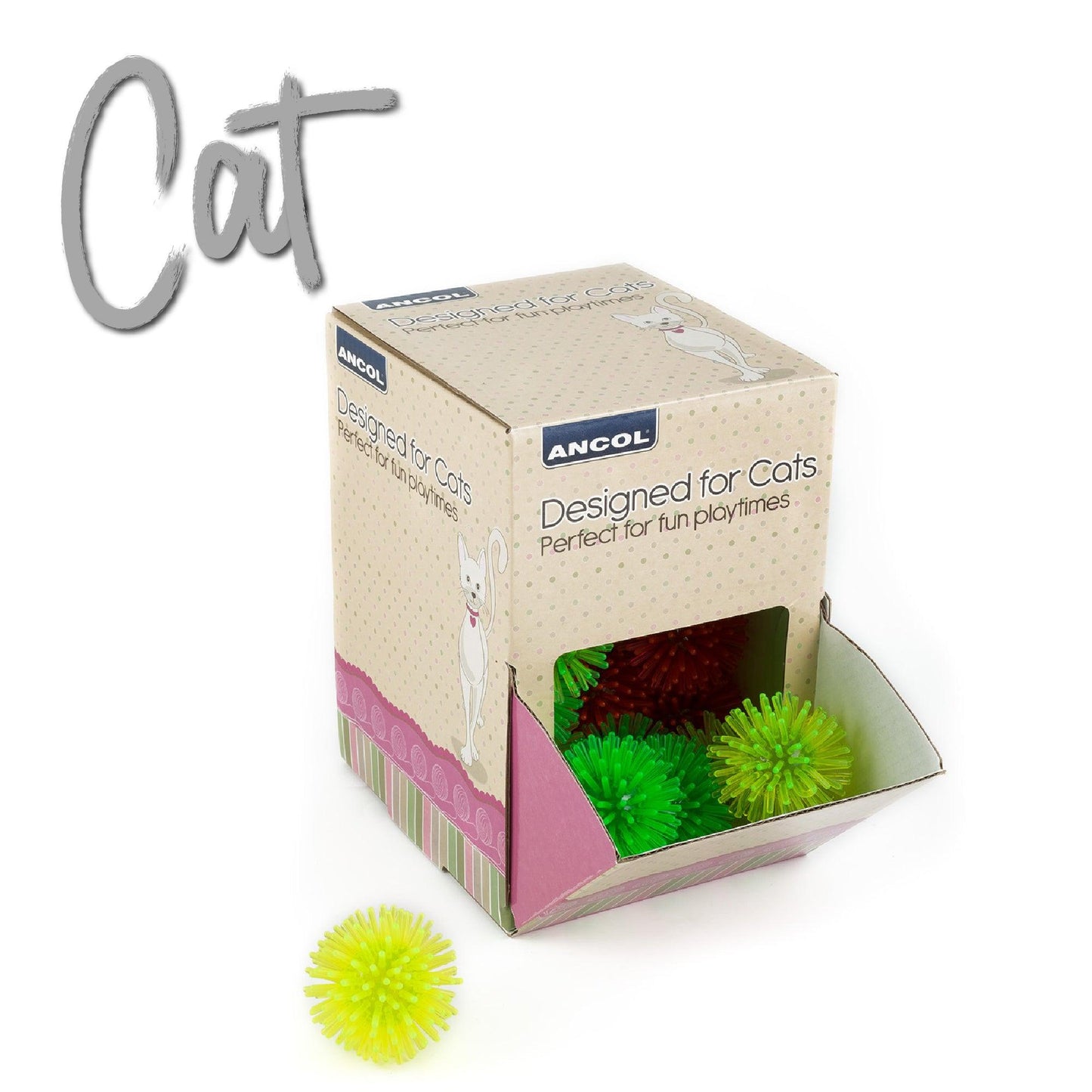 Ancol Neon Cat Balls - Ormskirk Pets