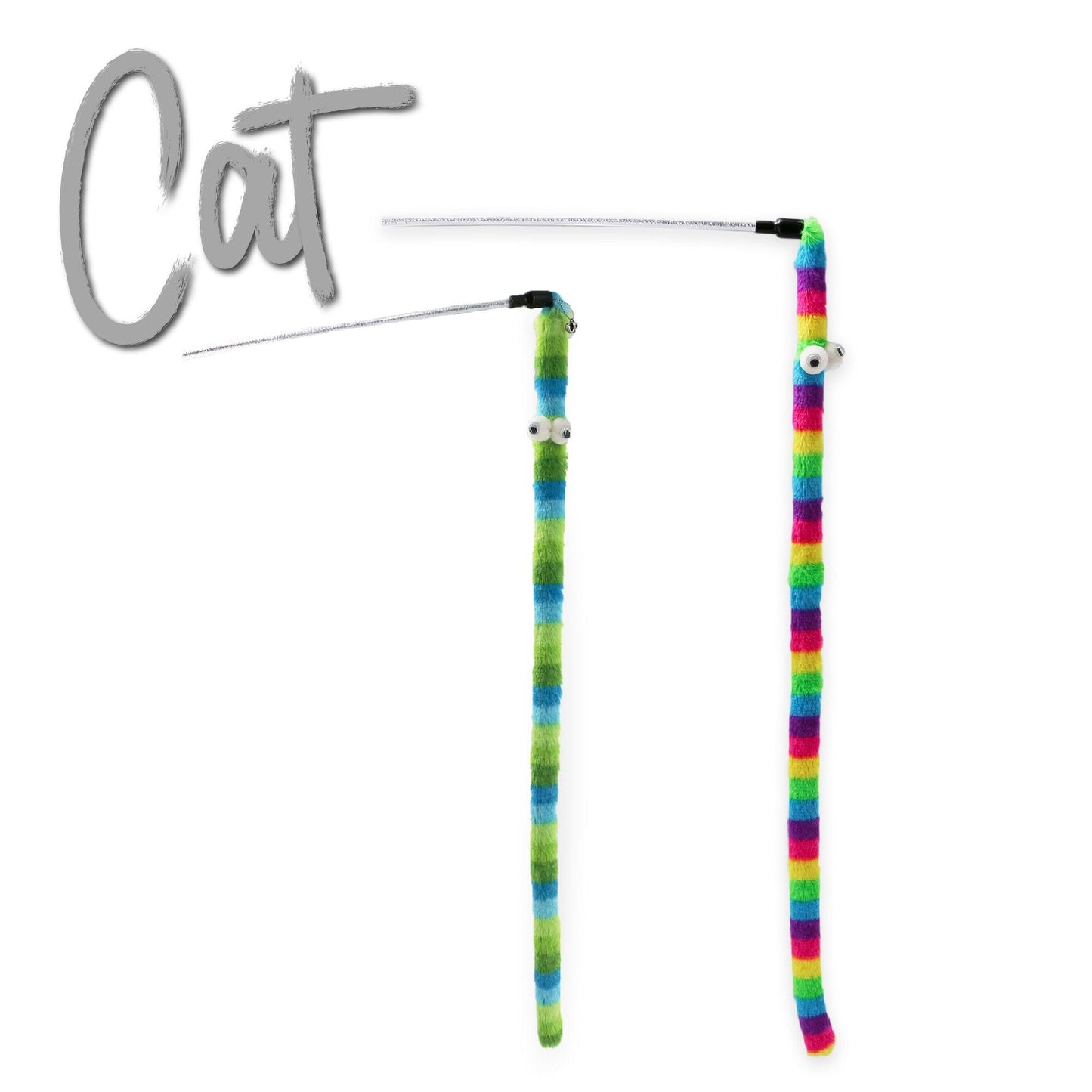 Ancol Wiggle Worm Cat Dangler Rainbow - Ormskirk Pets