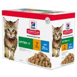 Hill's Science Plan Kitten Wet Food Multipack Chicken & Ocean Fish Flavour 85g - Ormskirk Pets