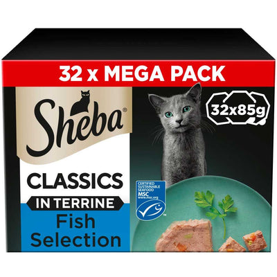 Sheba Classic Terrine Fish Selection , 32 X 85G