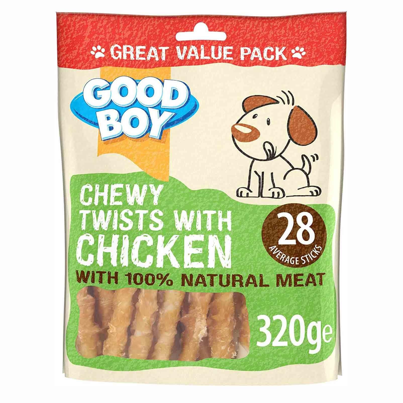 Good Boy Pawsley Chewy Twists Chicken 320g Buy 3 and save! - Ormskirk Pets