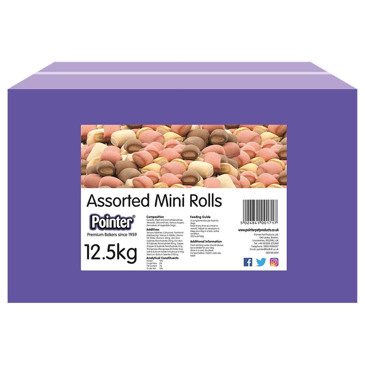 Pointer Assorted Mini Rolls 12.5Kg - Ormskirk Pets