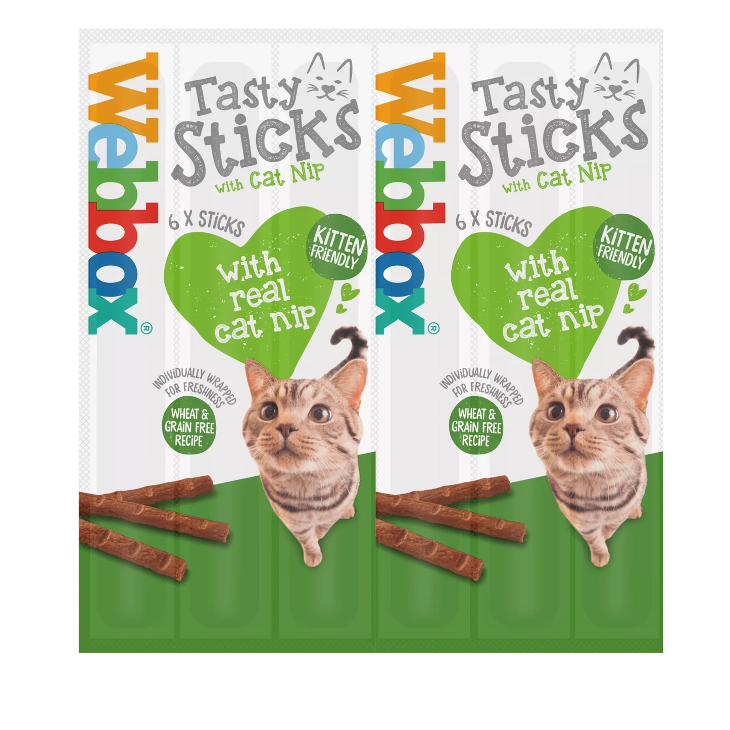 Webbox Cat Sticks with Catnip 6pk