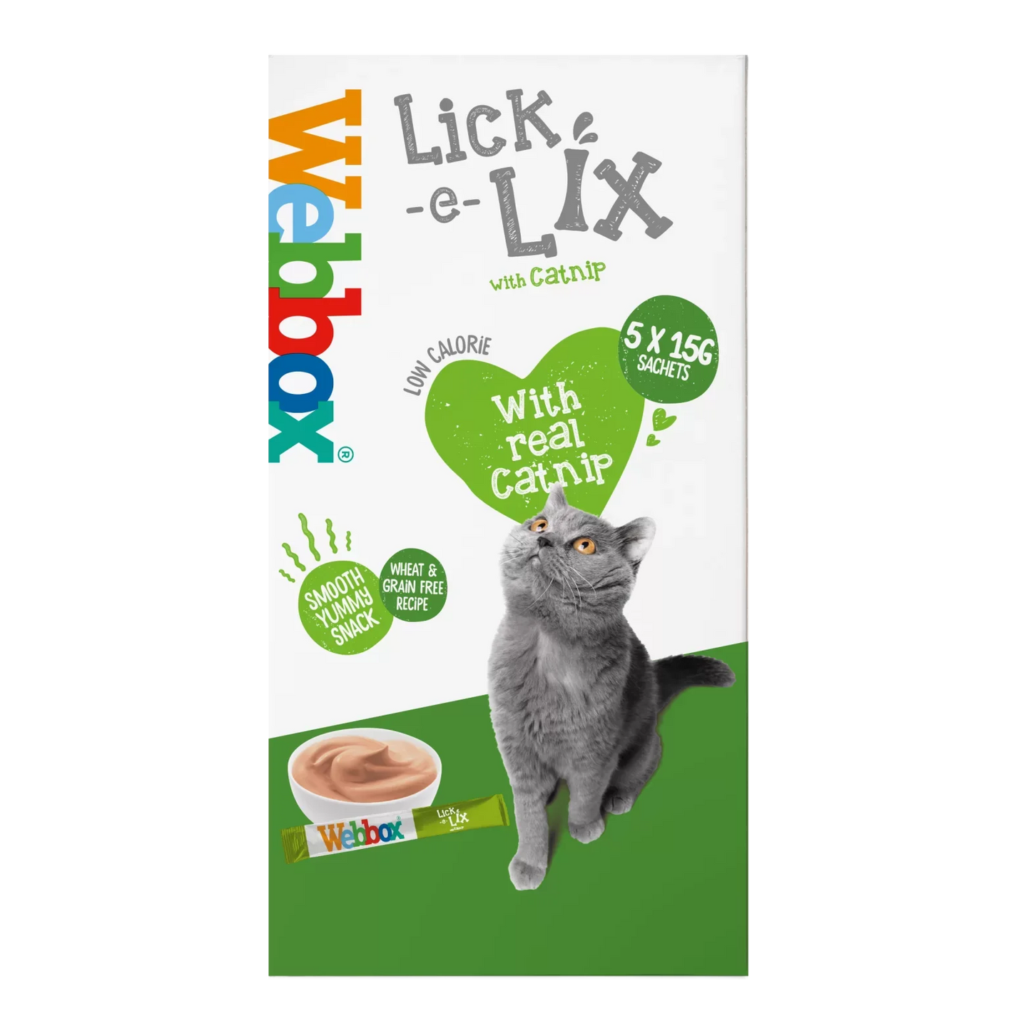 Webbox Lick-e-Lix with Catnip 5pk