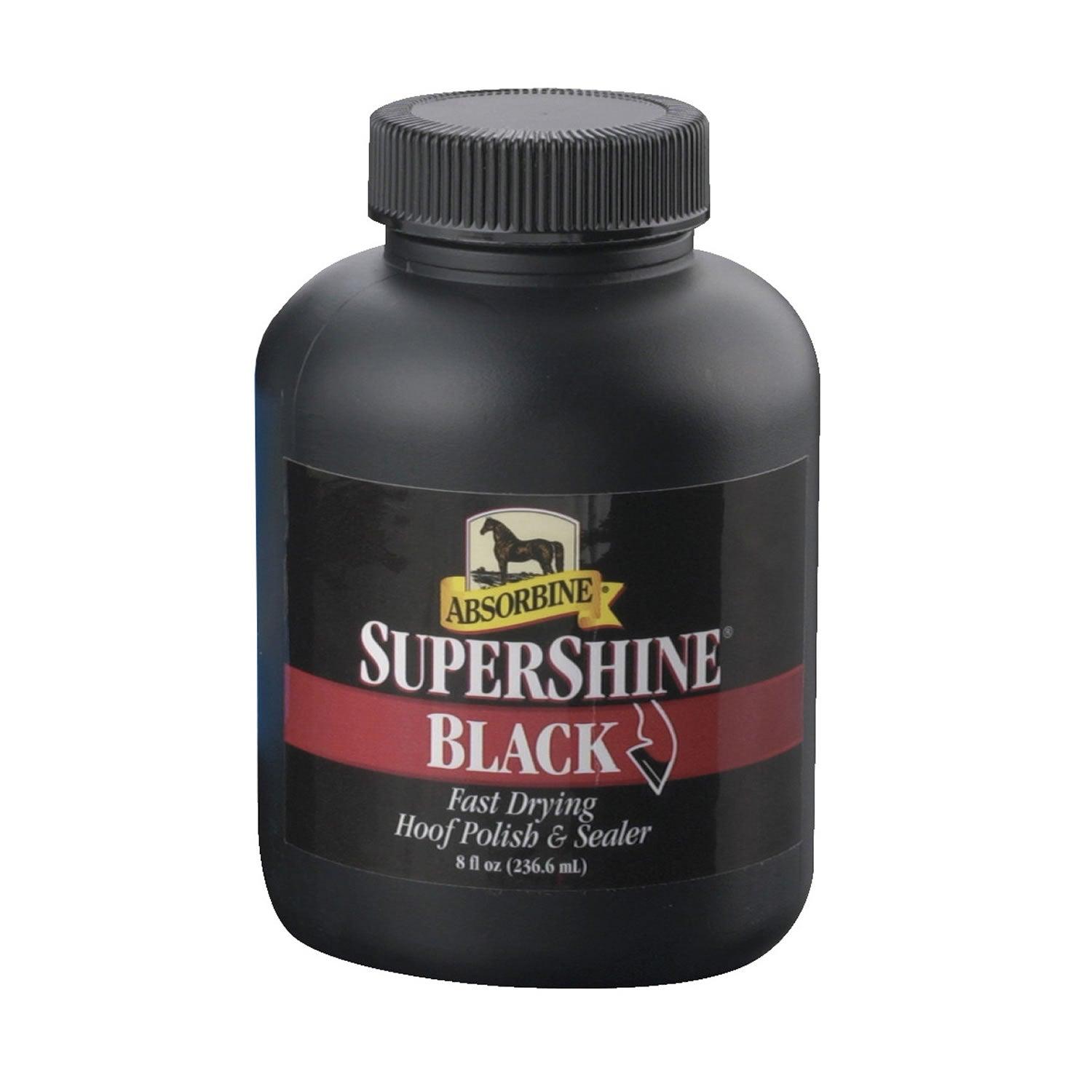 Absorbine Supershine Hoof Polish Black X 237ml - Ormskirk Pets