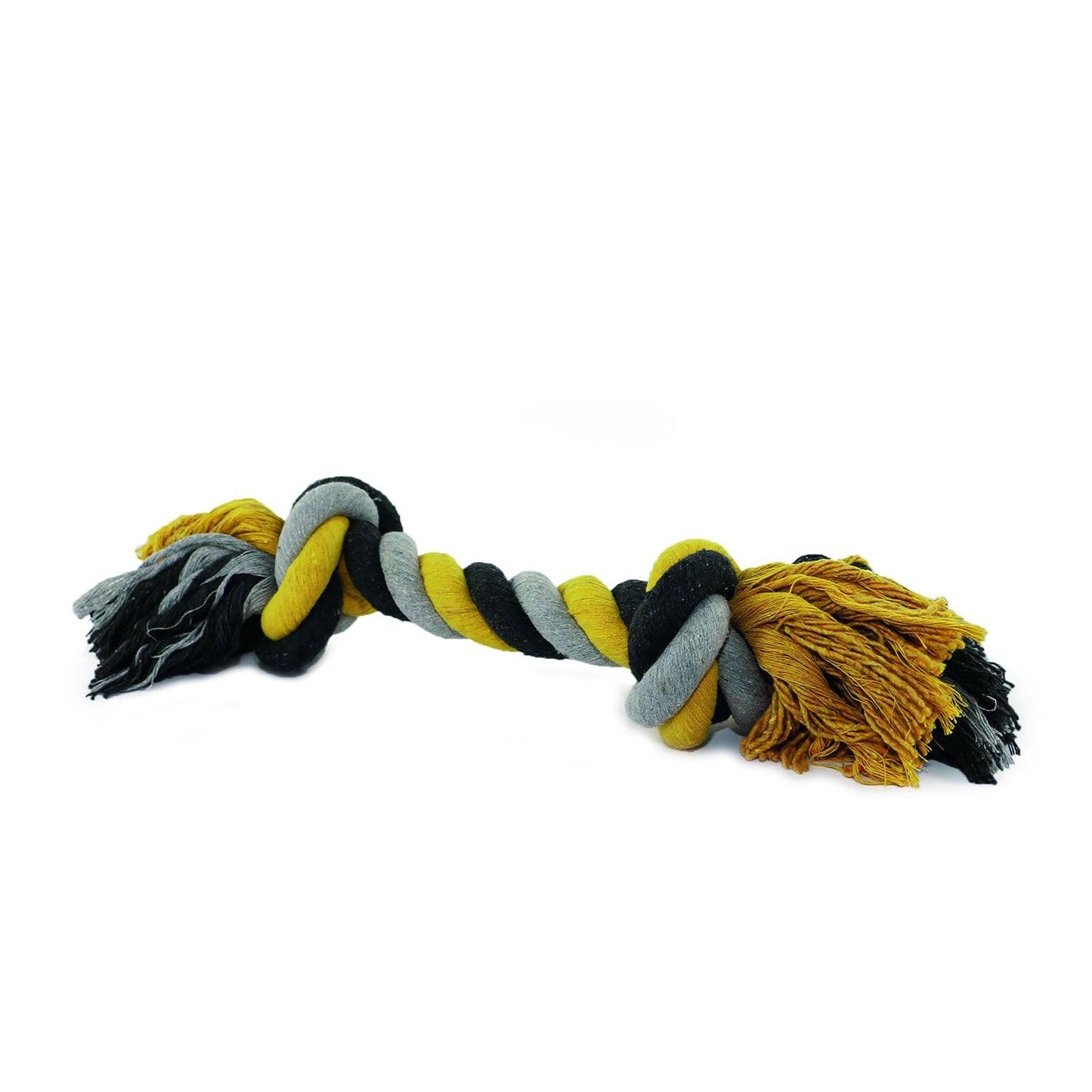 Ancol Jumbo Jaws Rope 14cmx54cm Black/Grey/Yellow - Ormskirk Pets