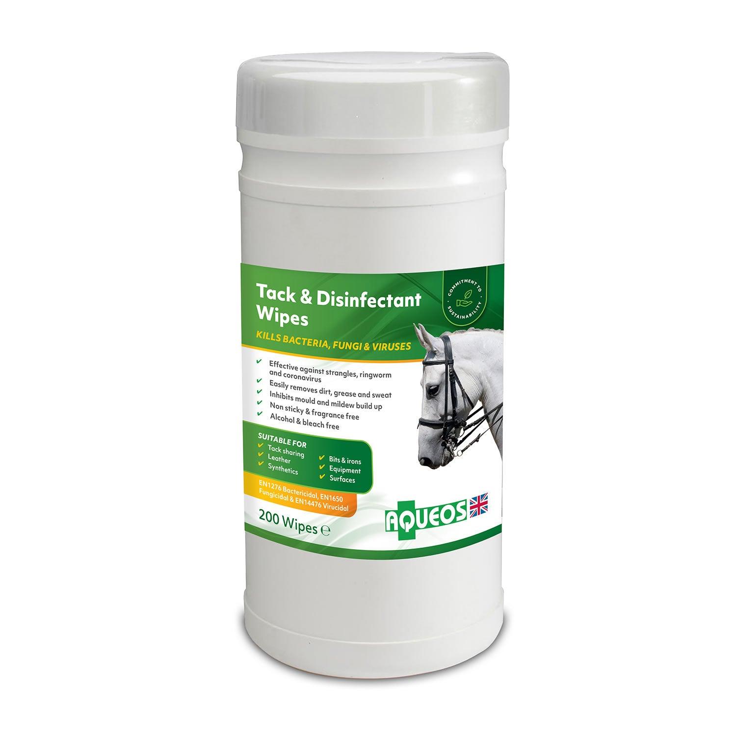 AQUEOS TACK & DISINFECTANT WIPES 200 WIPES - Ormskirk Pets