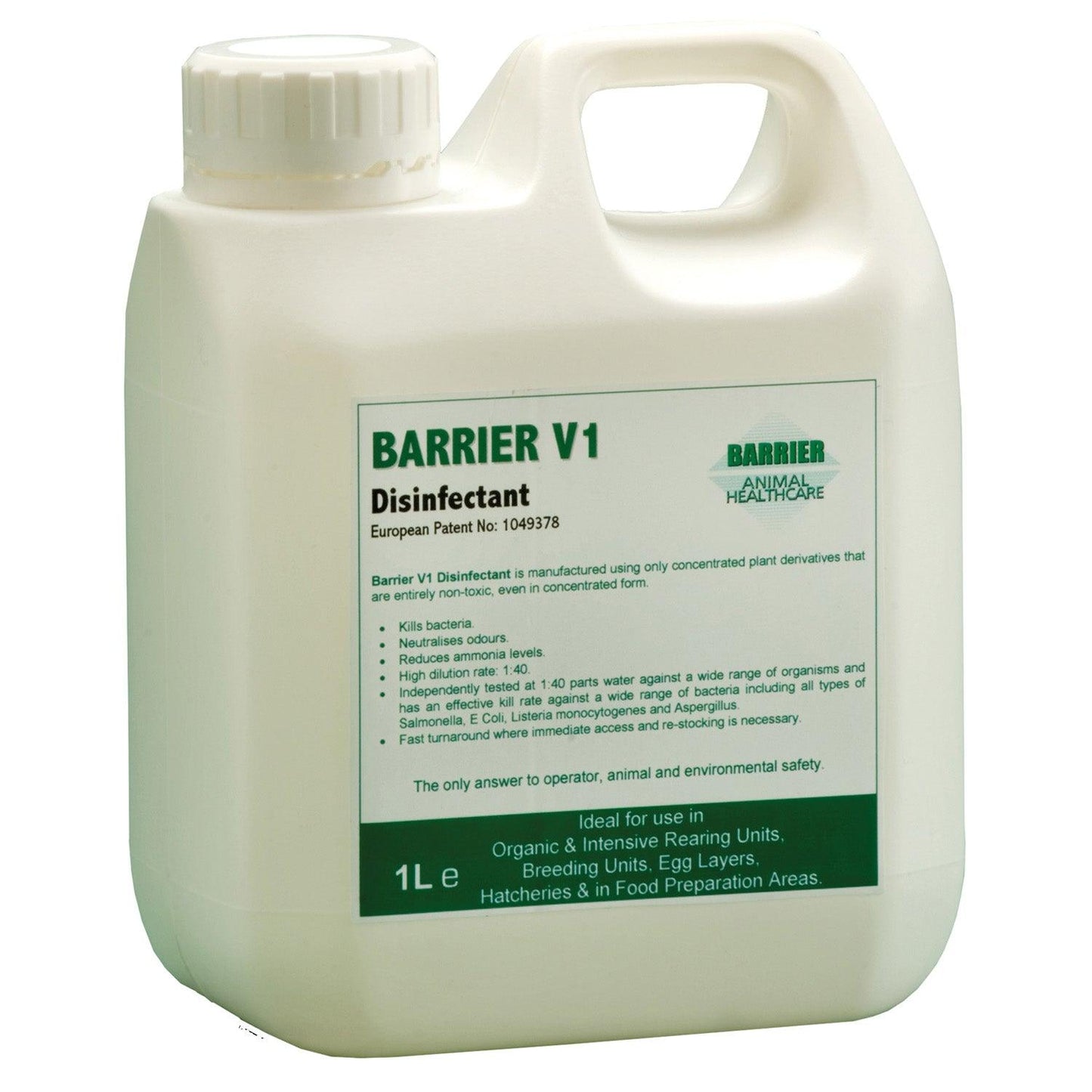 Barrier V1 Disinfectant 1ltr - Ormskirk Pets