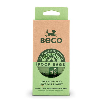 Beco Super Strong Unscented Poop Bags x 60 - Ormskirk Pets