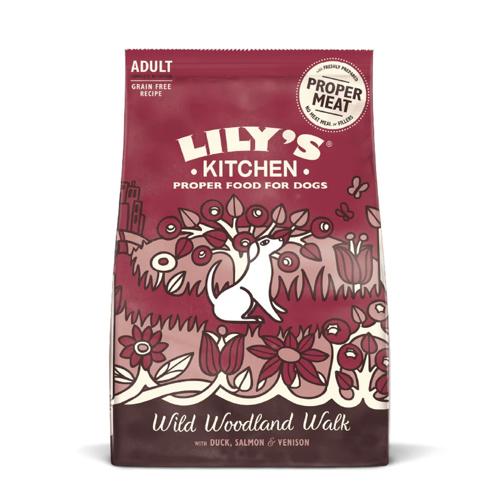 Lily's Kitchen Dog Duck, Salmon & Venison Wild Woodland Walk Adult Dry Food 12kg - Ormskirk Pets