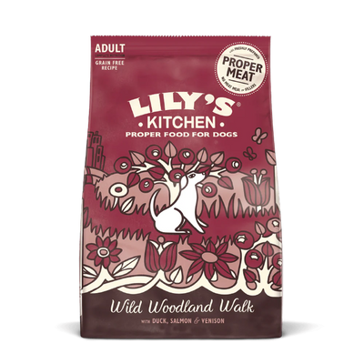 Lily's Kitchen Dog Duck, Salmon & Venison Wild Woodland Walk Adult Dry Food 12kg - Ormskirk Pets