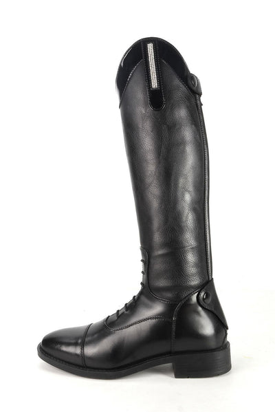 Brogini Como Piccino Yr Boots Childs Black Patent Regular Size 31 (12) - Ormskirk Pets