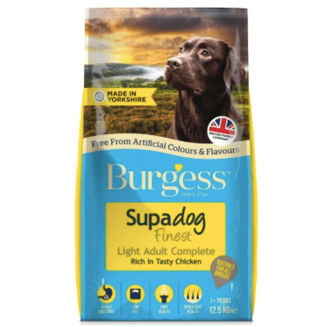 Burgess Supadog Light Chicken 12.5kg - Ormskirk Pets