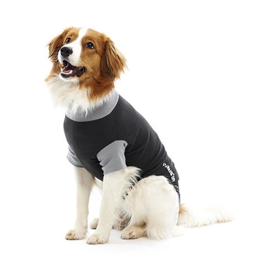 Buster Body Suit For Dogs Black/Grey Medium - Ormskirk Pets