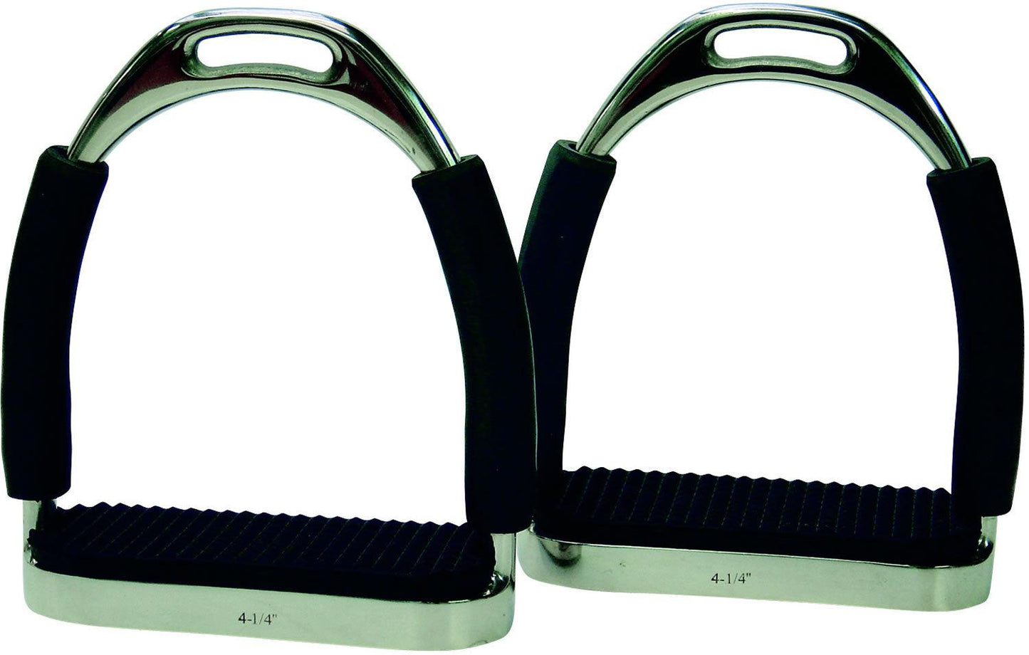 Bitz Stirrups Flexi C/W Treads Black 4.75" (120mm)