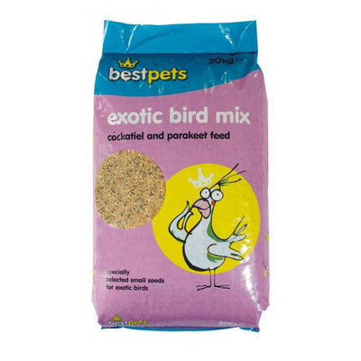 Bestpets Cockatiel & Parakeet Exotic Bird Mix 20kg - Ormskirk Pets