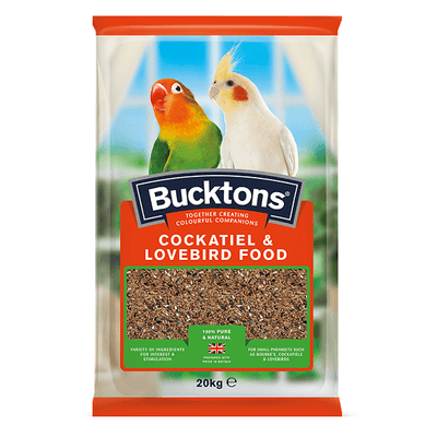 Bucktons Cockatiel & Lovebird 20kg - Ormskirk Pets