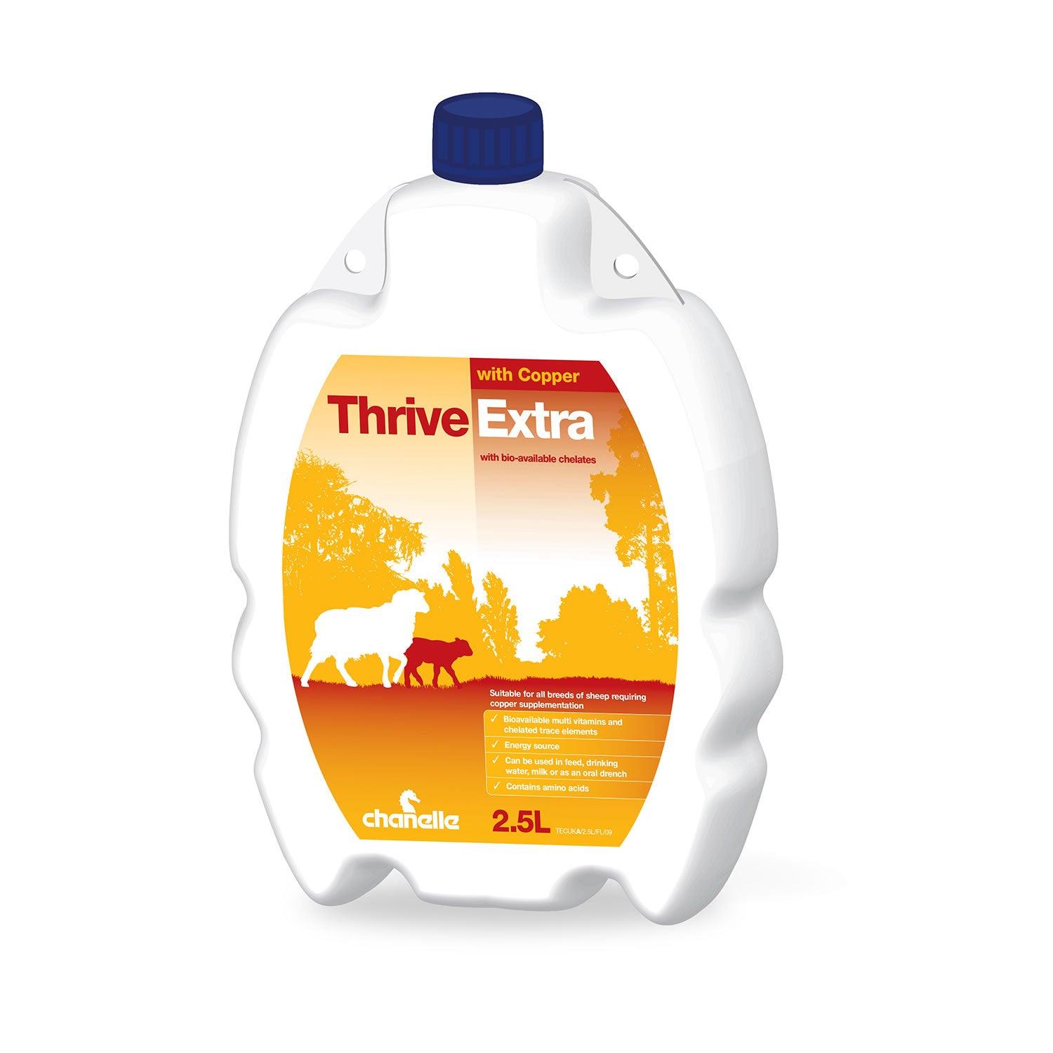 Chanelle Thrive Extra + Copper 2.5ltr - Ormskirk Pets