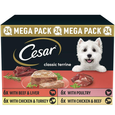 CESAR Classics Terrine Mixed Selection 24pk 150g - Ormskirk Pets