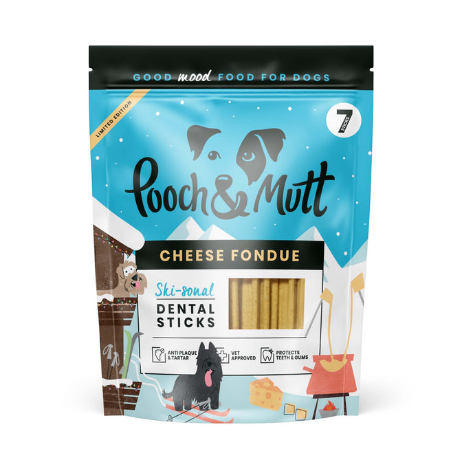 Pooch & Mutt Christmas Cheese Fondue Dental Sticks For Dogs