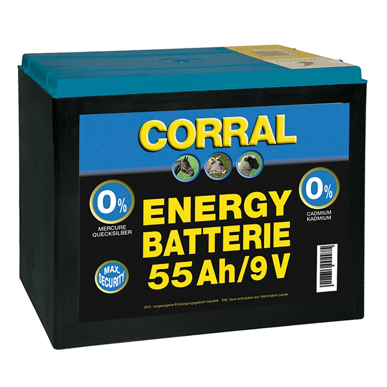 CORRAL ZINC-CARBON 55 AH 9V DRY BATTERY - Ormskirk Pets