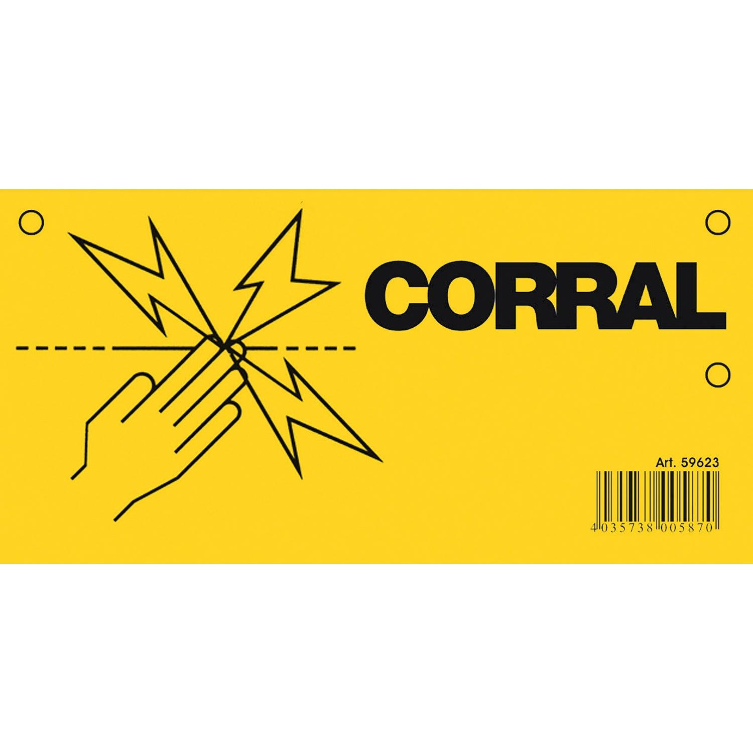 CORRAL WARNING SIGN ELECTRIC FENCE - Ormskirk Pets