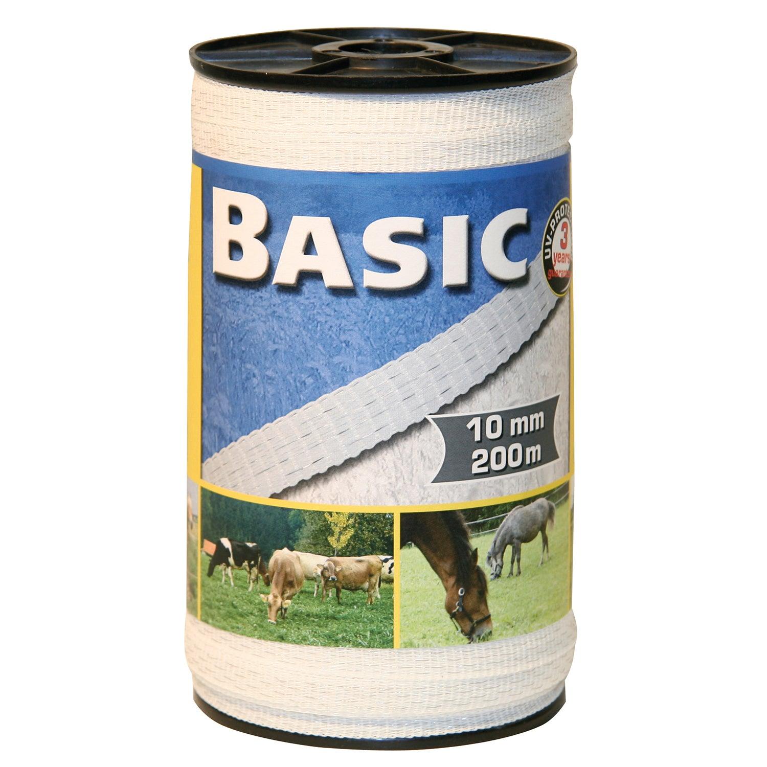 CORRAL BASIC FENCING TAPE 200M X 10MM - Ormskirk Pets