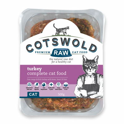 Cotswold Raw Cat Minced Turkey 500G