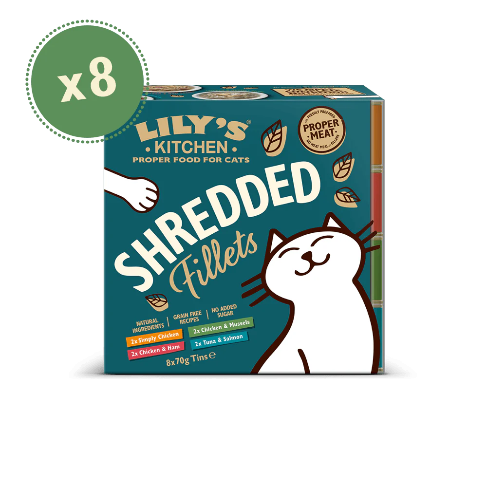 Lily's Kitchen Cat Shredded Fillets Variety 8 Pack 70g - Ormskirk Pets