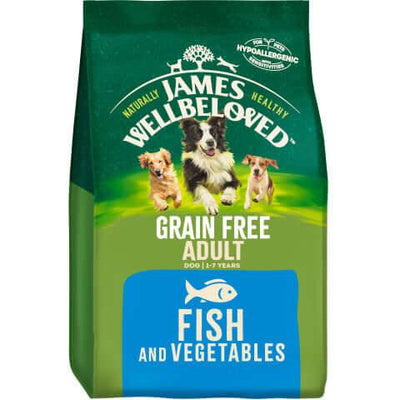 James Wellbeloved Grain Free Adult Fish & Vegetable Dry Dog Food 10kg - Ormskirk Pets