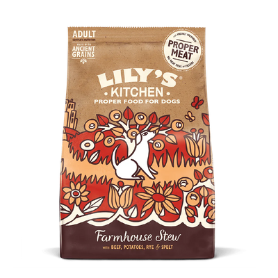 Lily's Kitchen Dog Farmhouse Stew Ancient Grains Beef Dry Food 7kg - Ormskirk Pets